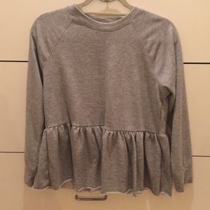 SO SOFT Peplum Sweatshirt